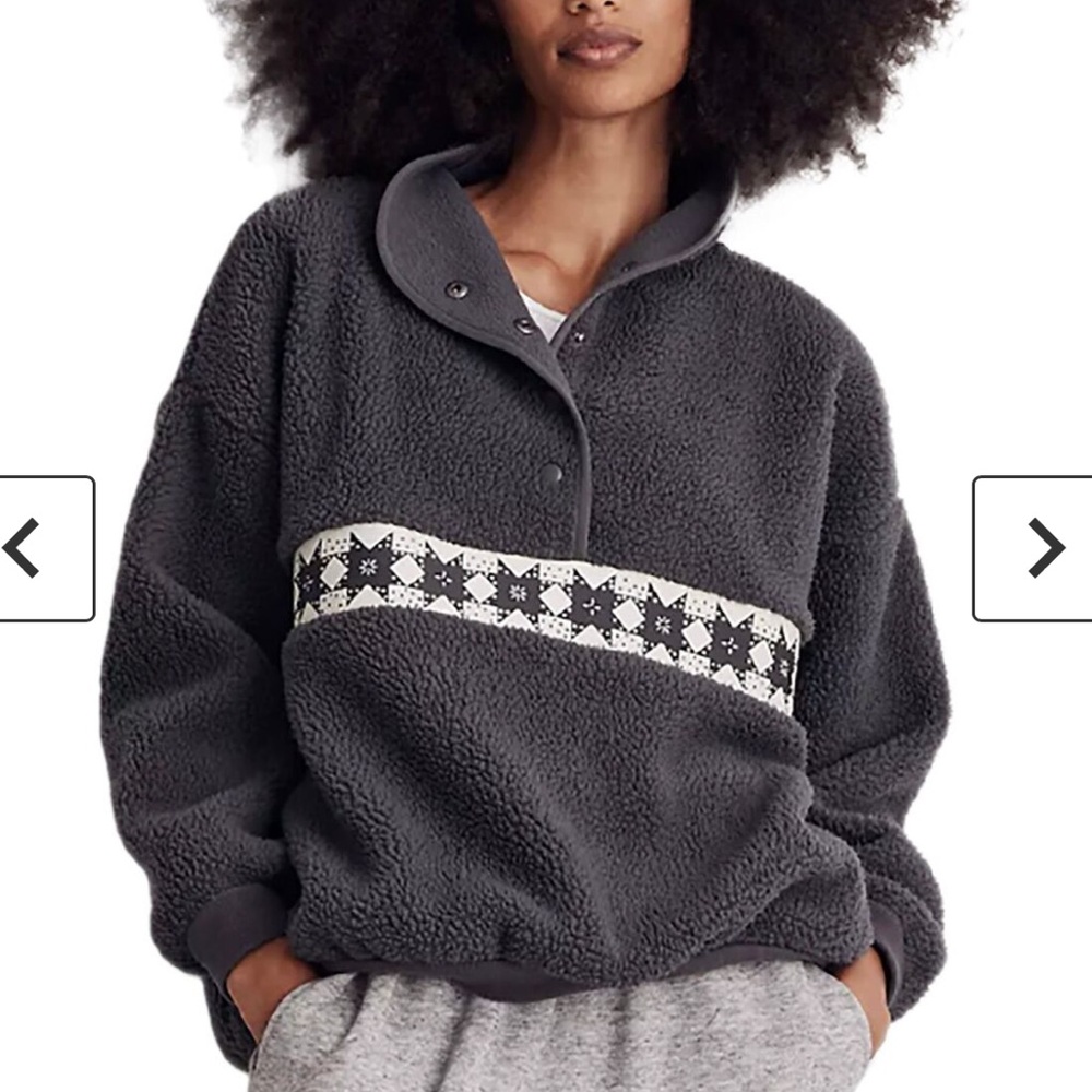 Madewell (Re)sourced Sherpa Popover